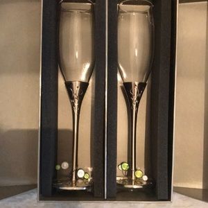 Gorgeous champagne flute glasses